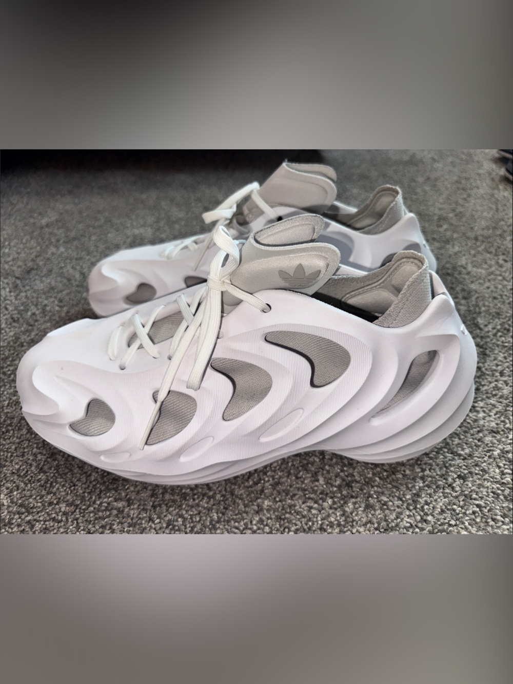 Adidas Men’s White Sculpted Runner Sneakers